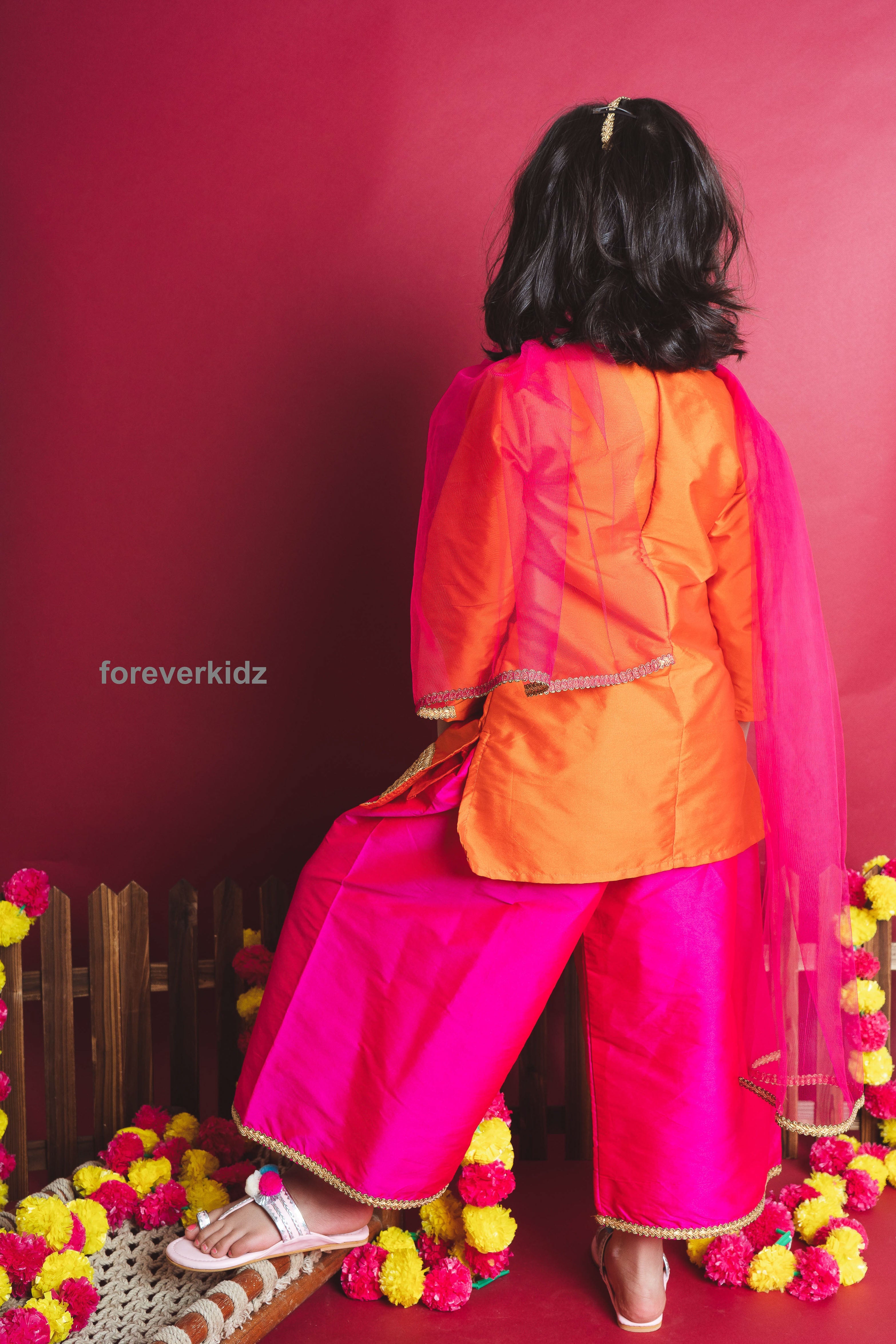 Rose Kesariya Suit Set