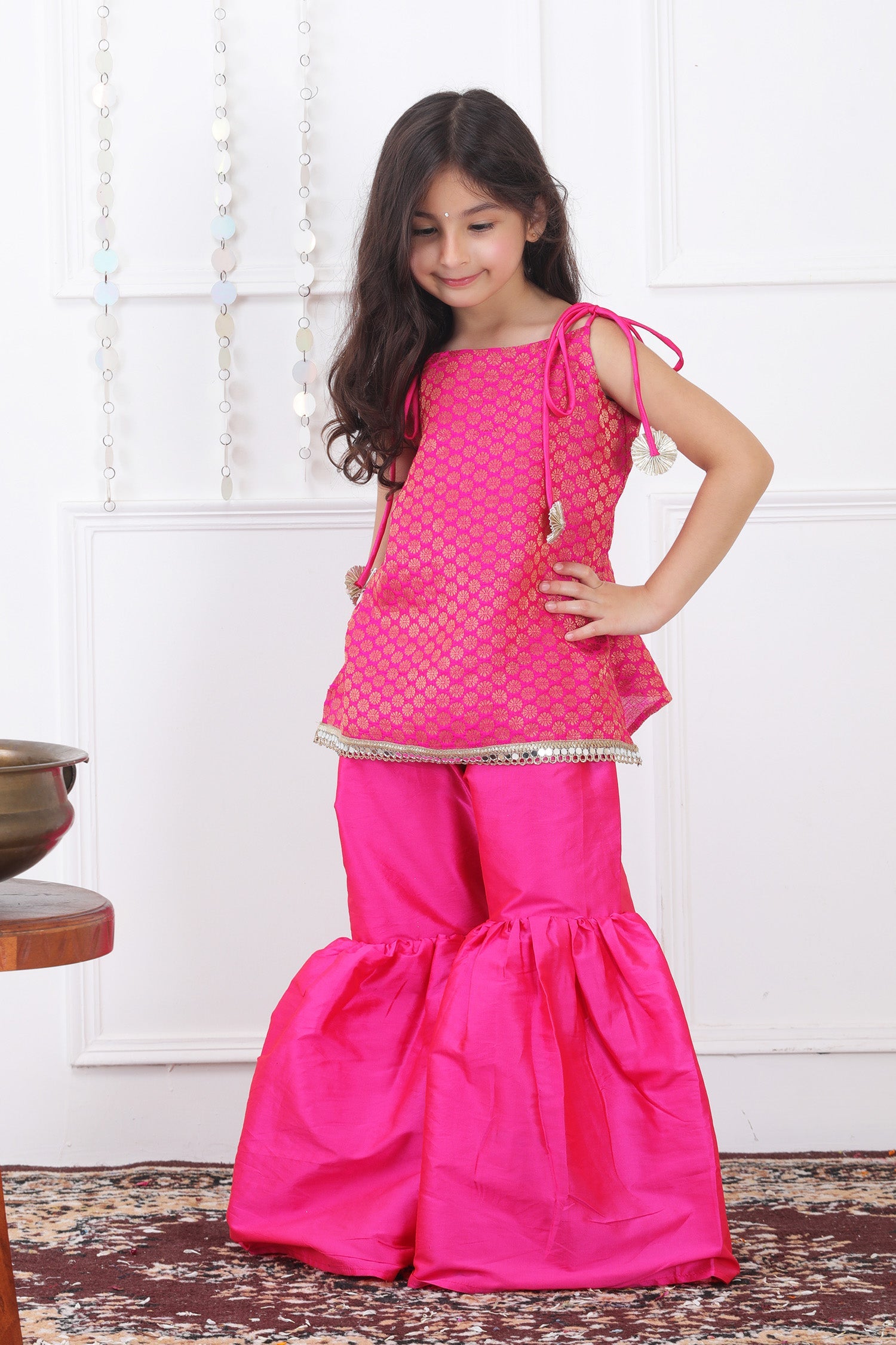 Nargis Brocade sharara set