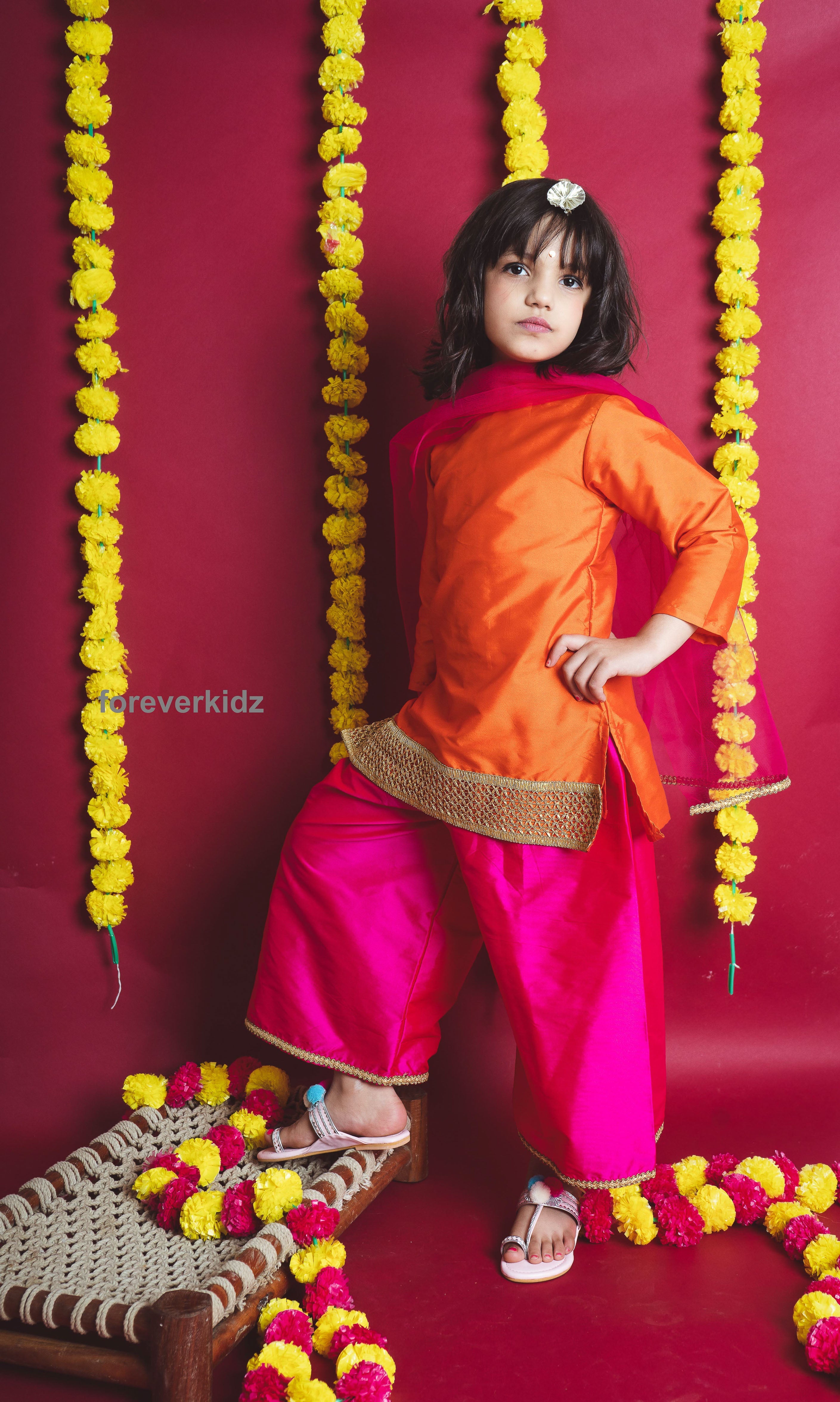 Rose Kesariya Suit Set