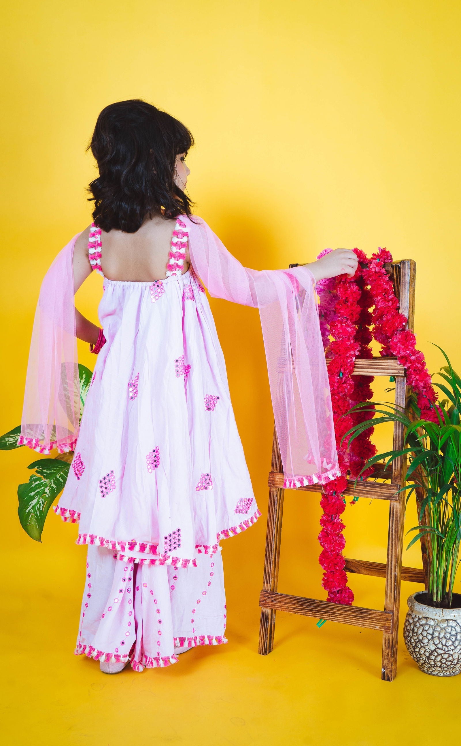 Blushing Gulab Palazzo set