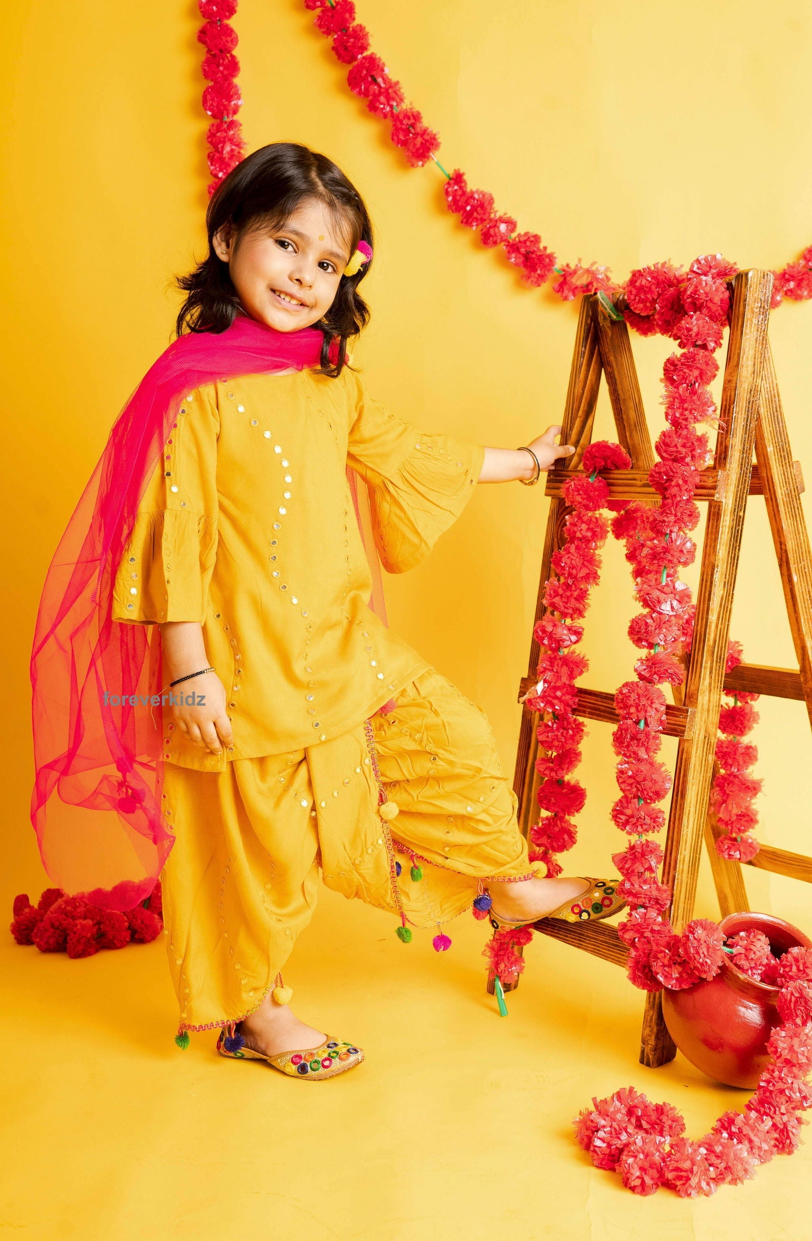 Charming Amber Punjabi Suit