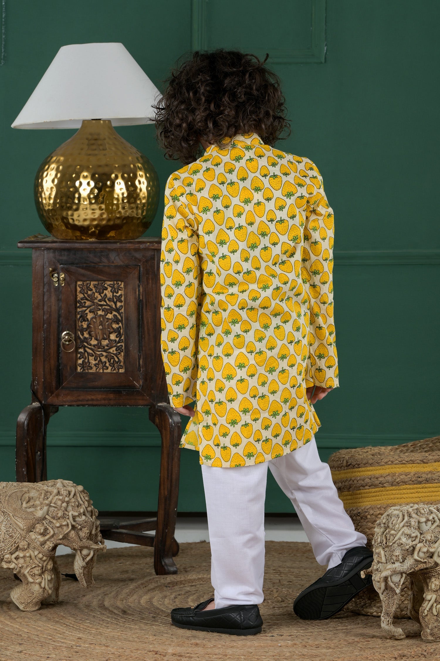 Junior Berry Delight Kurta Set