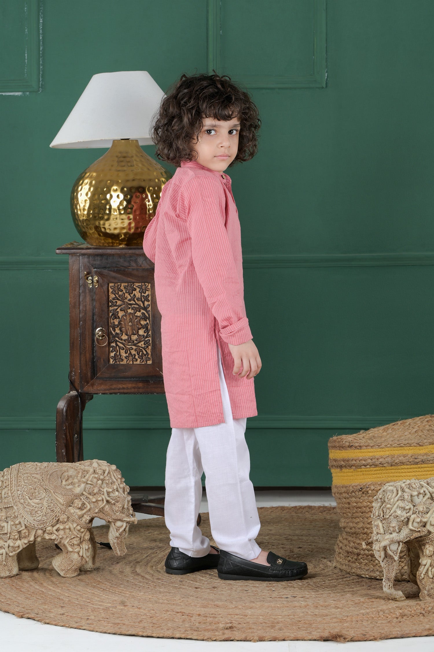 Junior Rosewood Kurta Set