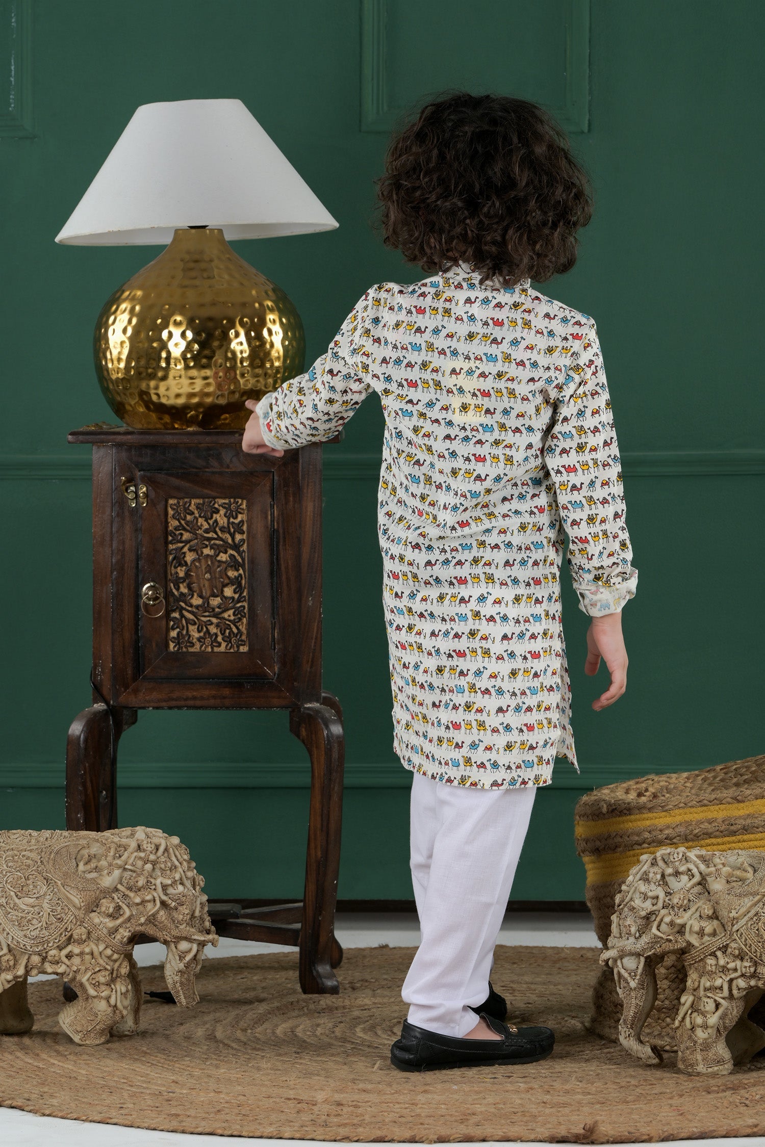 Junior Safari Kurta Set
