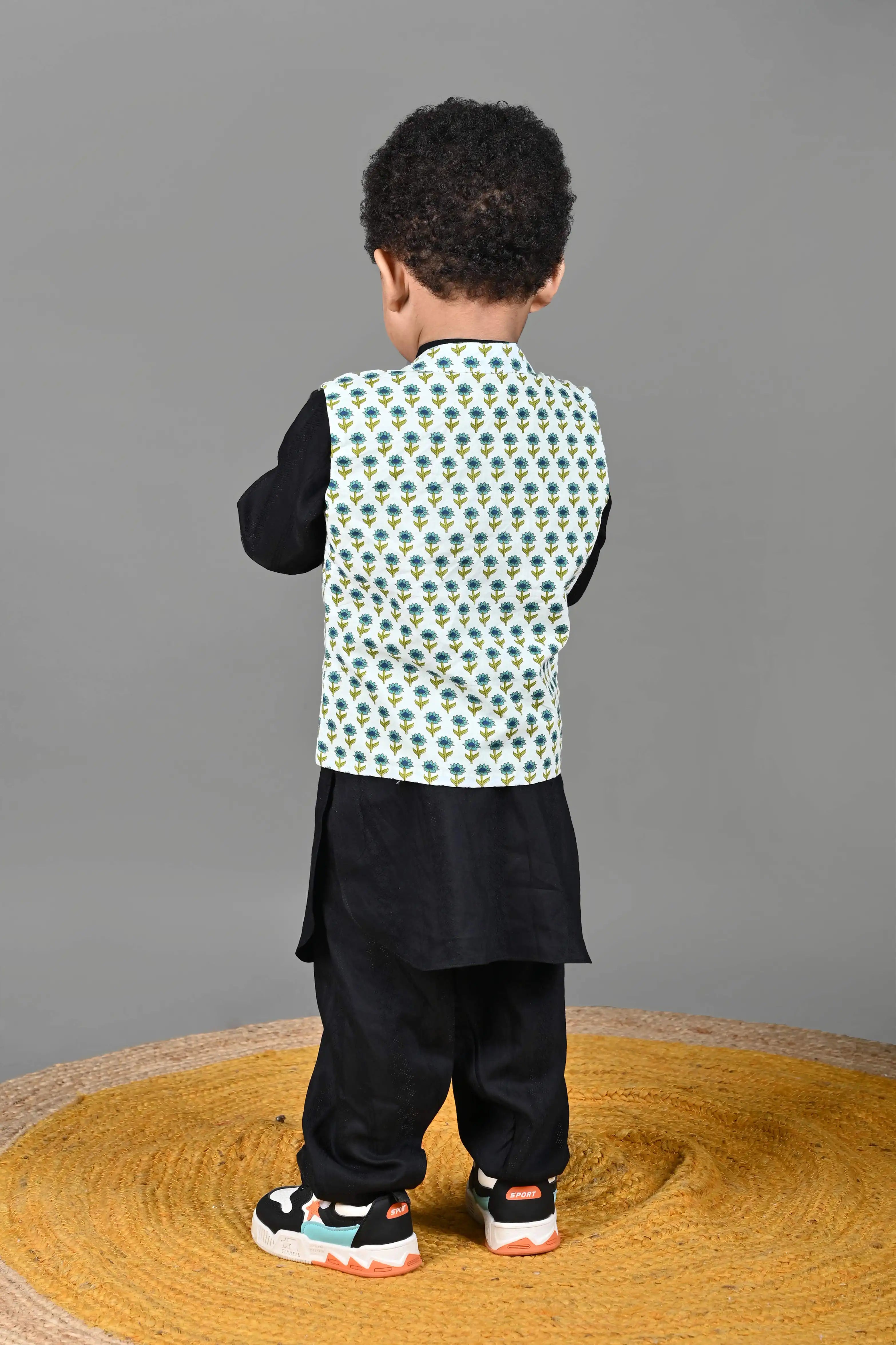 Little Royals Kurta Set With Jacket