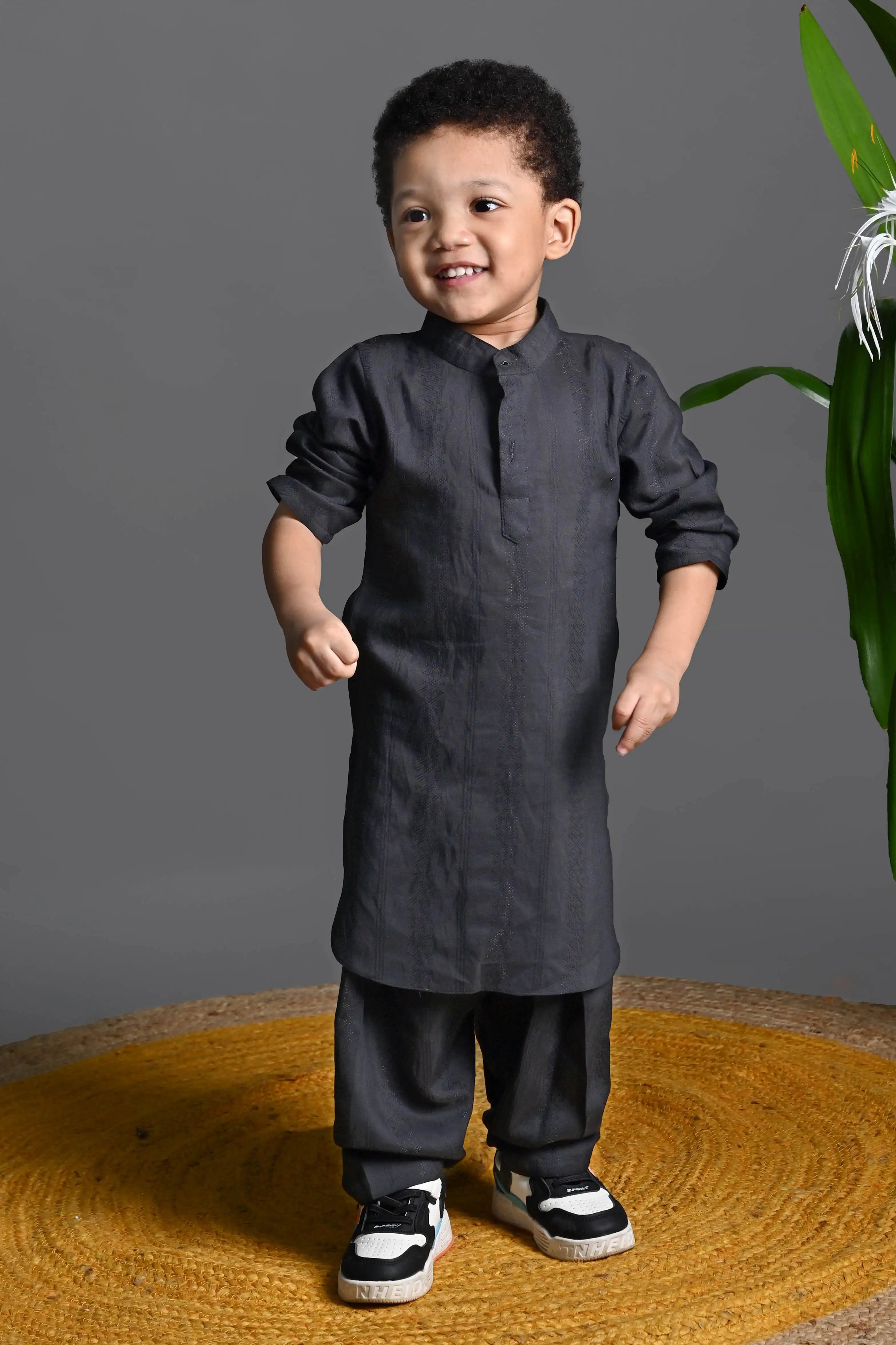 Little Royals Kurta Set With Jacket